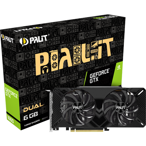Palit GeForce GTX1660 DUAL 6GB GDDR5 192bit DVI-D/ HDMI/ DP